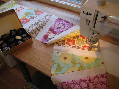 Quilt Tutorials and Fabric Creations - Quilting In The Rain - Fabric + Chocolate = Happiness