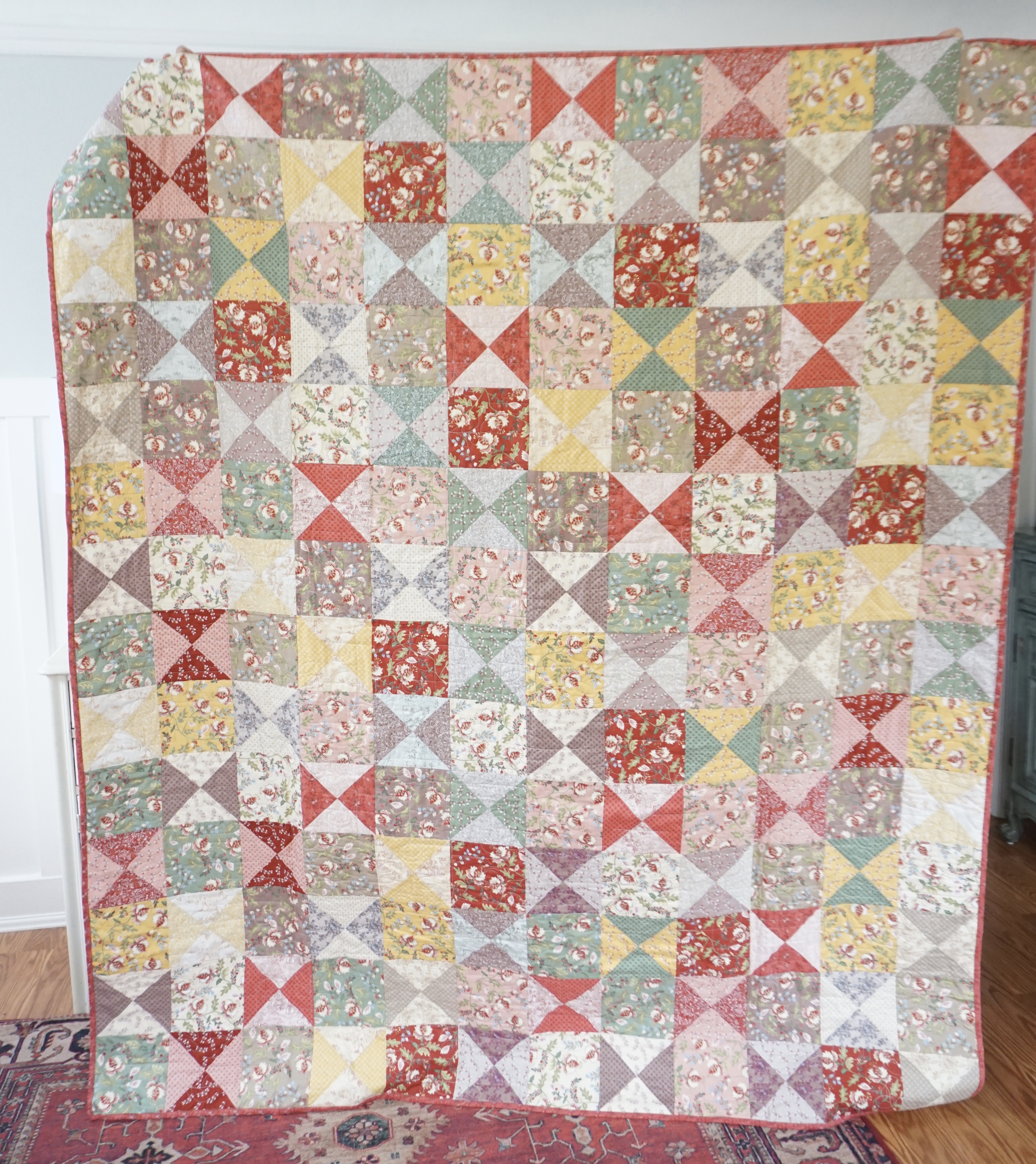 Quilt As You Go Holiday Stocking Kit - Hustle and Bustle